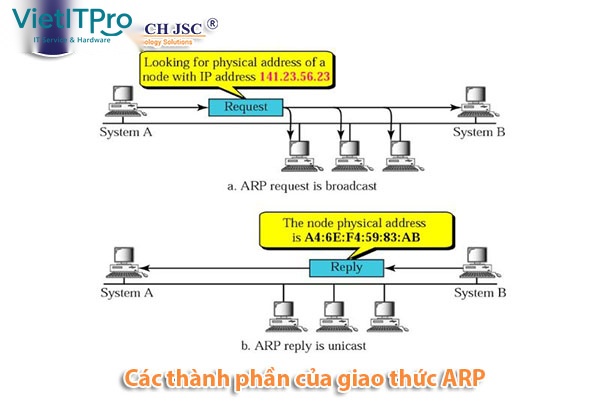 Hiển thị bảng ARP Cache và các tham số ánh xạ trên giao diện dòng lệnh CLI