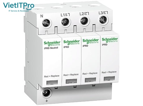 Sơ đồ nguyên lý lắp đặt thiết bị cắt lọc sét 3 cấp từ tủ tổng MSB đến tủ Rack Server