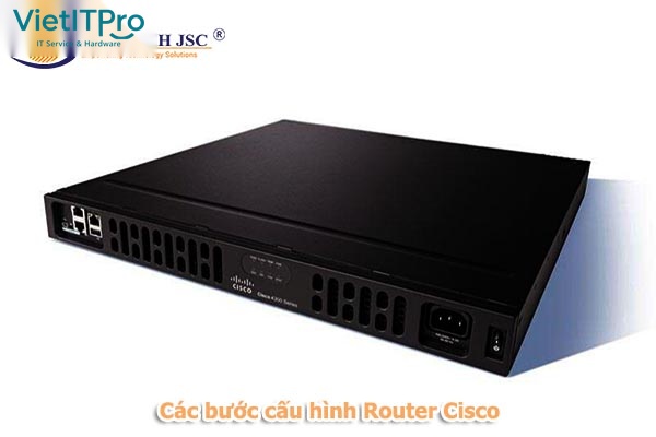 Quy trình kết nối cáp Console từ máy tính quản trị vào cổng RJ45/Type-C Console của Router Cisco