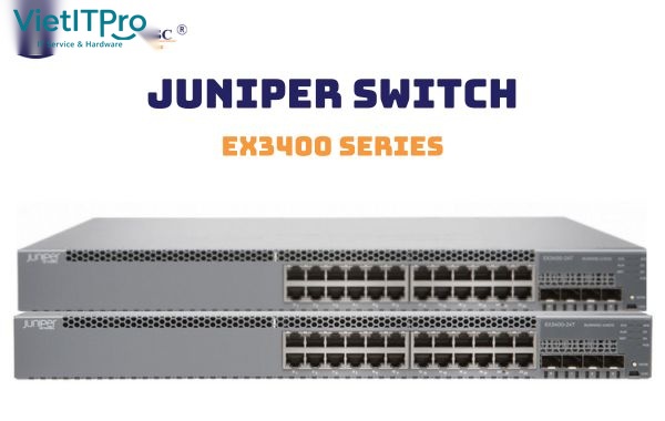 Mô hình công nghệ ảo hóa xếp chồng Juniper Virtual Chassis gộp nhiều switch vật lý thành 1 switch logic