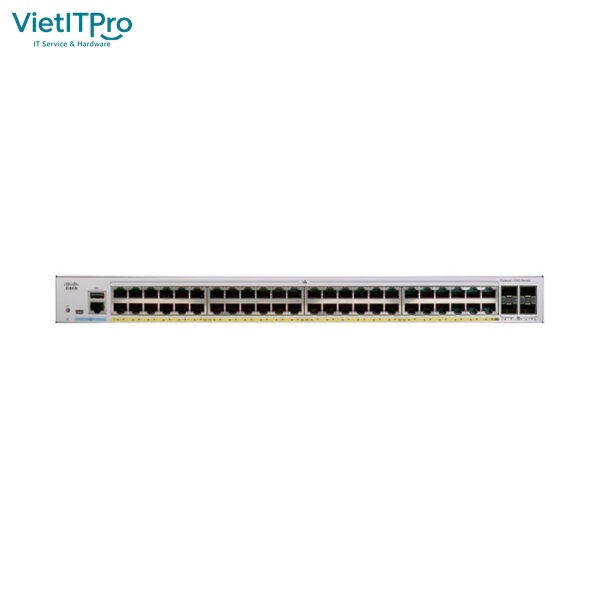 Mô hình triển khai lắp đặt hoàn chỉnh tủ Rack 19 inch cho hệ thống mạng Cisco CBS350 48 cổng