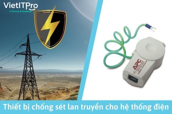 Bộ đếm số lần sét đánh gắn trên đường cáp thoát sét