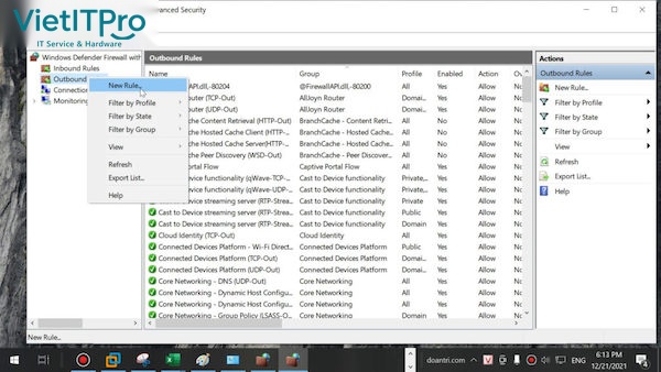 Trỏ đường dẫn This program path đến tệp .exe của phần mềm cần chặn