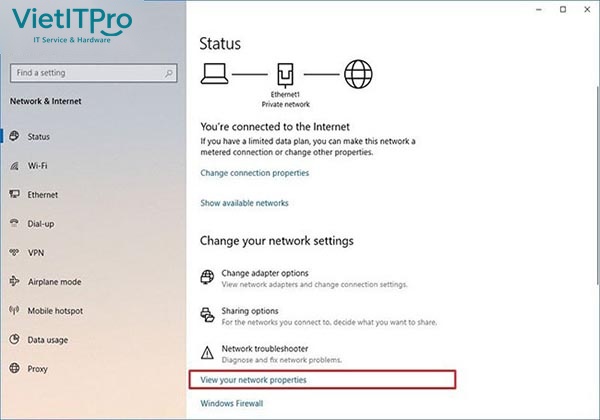 Kiểm tra thông số Link Speed và địa chỉ MAC trong Network Connections