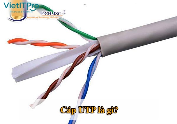 Cấu tạo 4 cặp dây xoắn đôi của cáp mạng UTP