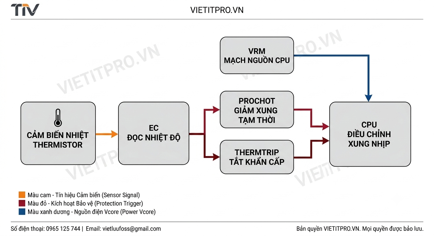 Cơ chế bảo vệ nhiệt cpu