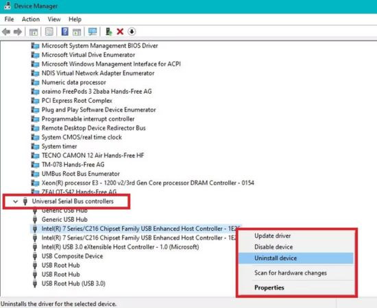 Hình ảnh kỹ thuật minh họa chi tiết cho 5 cách khắc phục lỗi laptop không nhận máy in qua cổng USB từ A - Z - Phòng Lab VietITPro