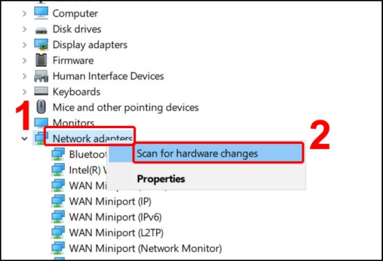 Hình ảnh kỹ thuật minh họa chi tiết cho Cách khắc phục lỗi laptop Dell không có biểu tượng Wifi (Mới nhất) - Phòng Lab VietITPro