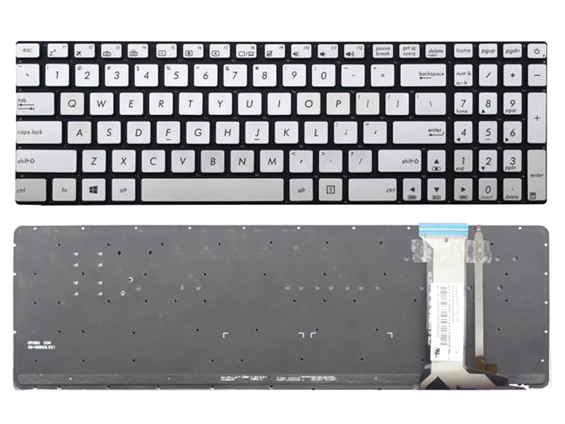 Bàn phím laptop Asus GL552 bạc, ROG GL551, N551, GL552J, GL552V (LED, BH 6TH)
