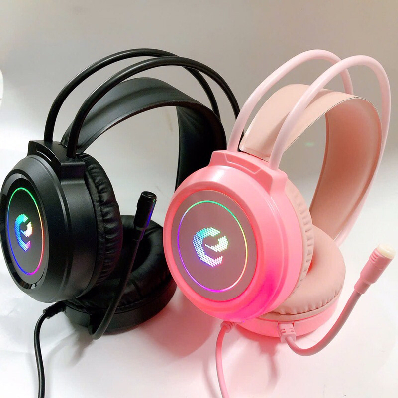 Tai Nghe Jrs-m2 (Usb) Led Rgb – Sound 7.1 (Hồng)