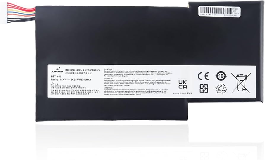 Pin laptop MSI GS73, GS73VR, GS63VR BTY-U6J – BTY-M6J (3 cell)