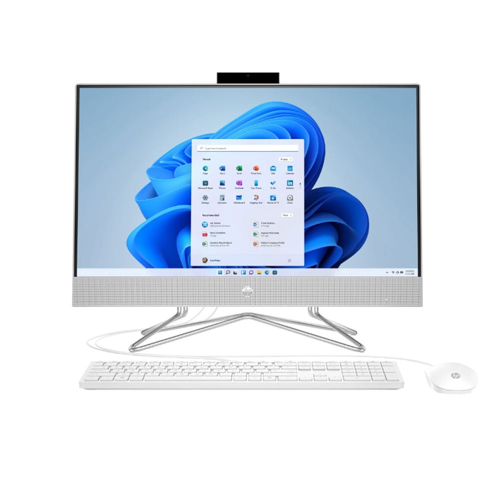 Máy trạm All in one HP 22-dd2012d 6K7G5PA (Core i3-1215U | 8GB | 256GB | Intel Iris Xe | Win 11 | Trắng)