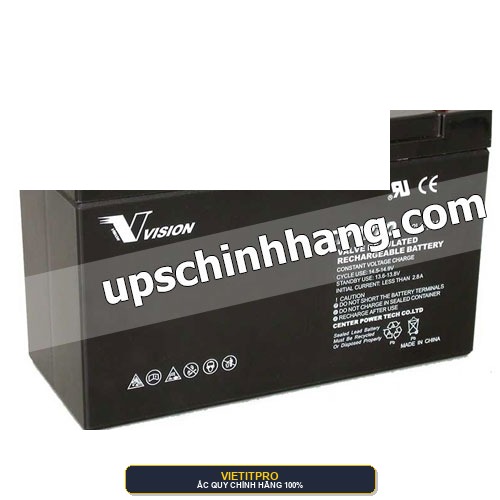 Bình Ắc Quy Vision 6FM7.2 (12V 7.2Ah) Kín Khí Chuyên Dụng UPS