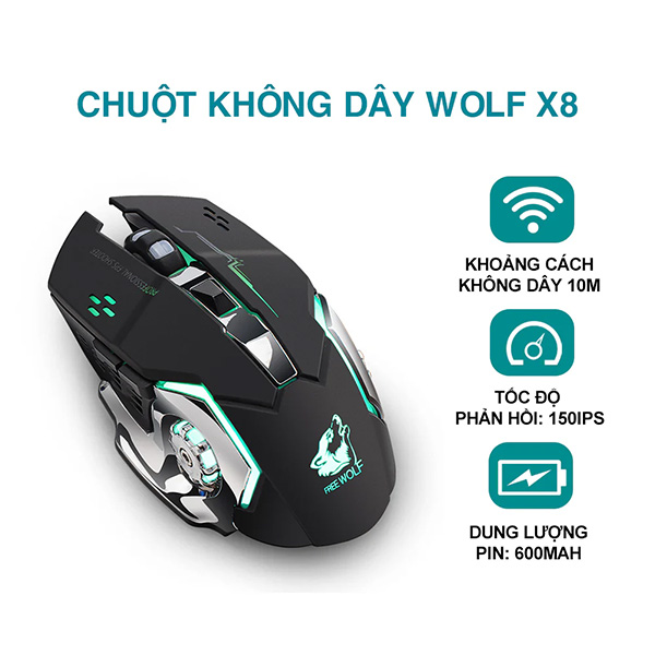 Chuột không dây Gaming X8