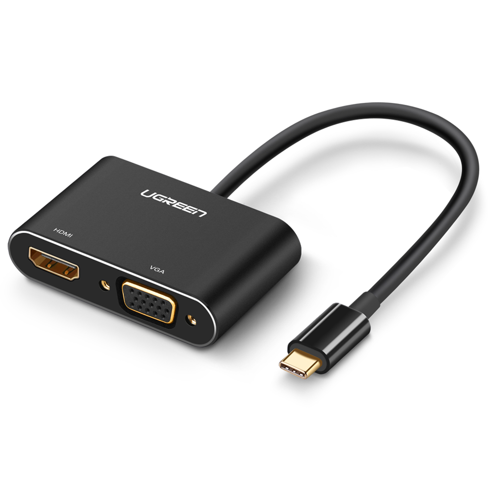 Dây Type C to (HDMI + VGA)