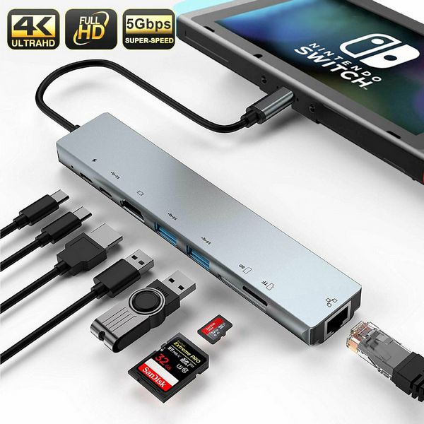 Hub USB Type C 8in1