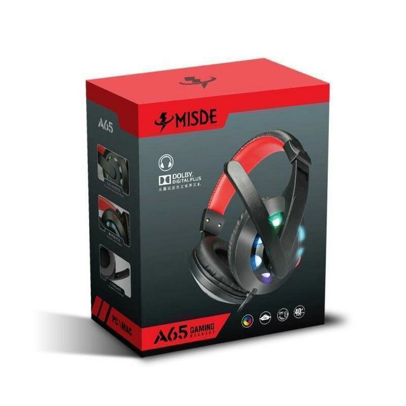 Tai nghe chụp tai MisDe A65 Gaming | Led 7 màu