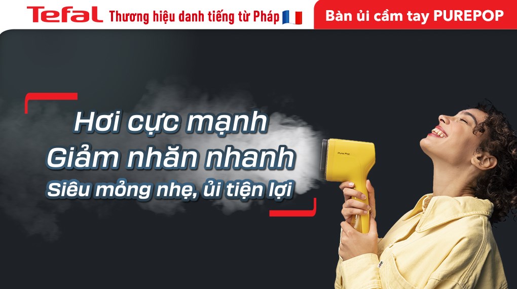 Bàn ủi hơi nước cầm tay Tefal DT2026E1 1300W
