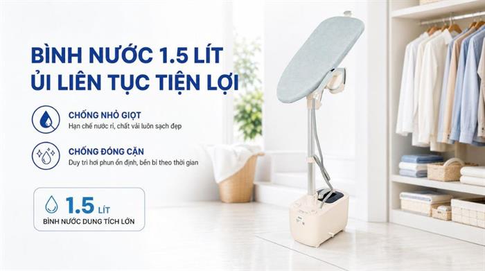 Bàn ủi hơi nước đứng Tefal IXEO Steam Board QT1214E0 1960W