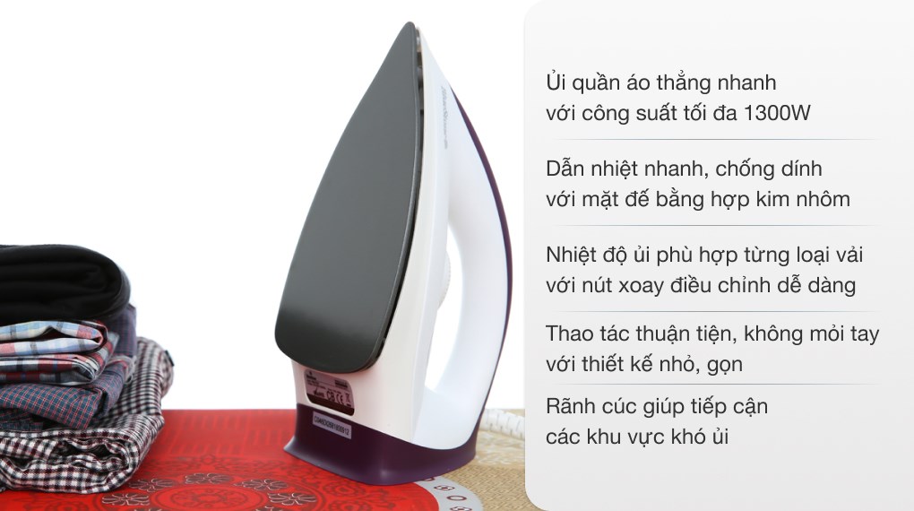 Bàn ủi khô BlueStone DIB-3726 1300W