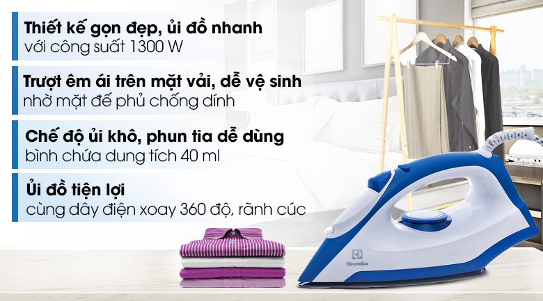 Bàn ủi khô Electrolux EDI2004 1300W