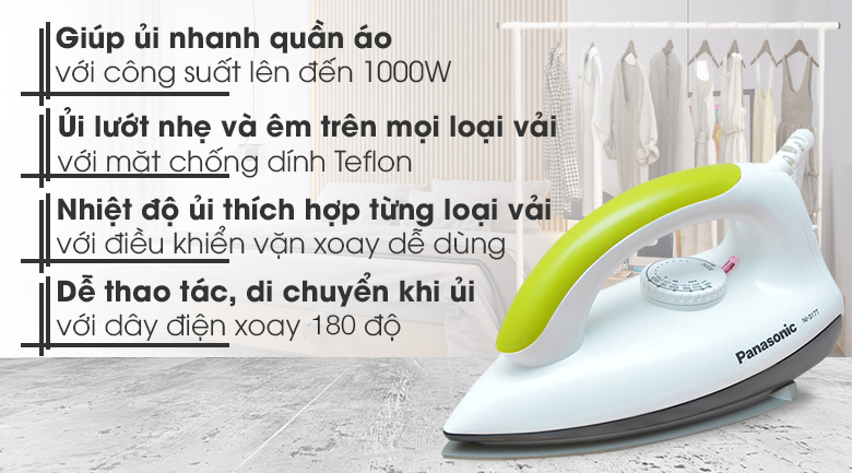 Bàn ủi khô Panasonic PABU-NI-317TXRA 1000W