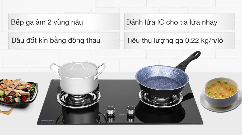 Bếp ga âm Sunhouse SHB507-MT