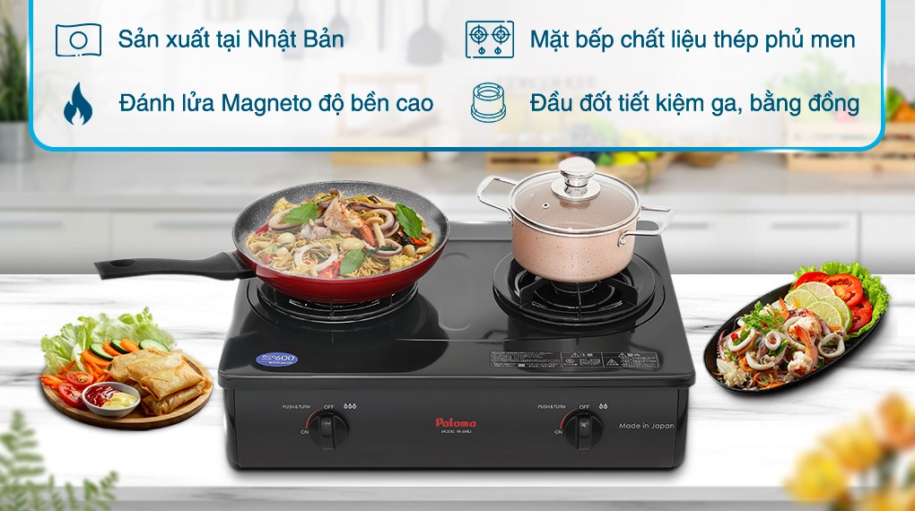 Bếp ga đôi Paloma PA-6MEJ