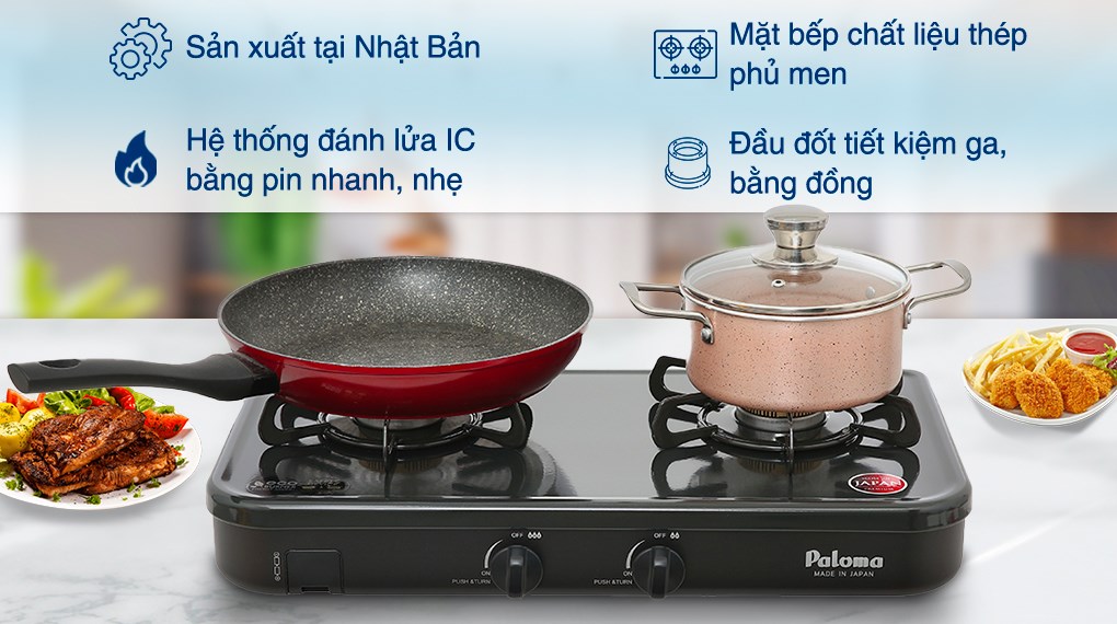 Bếp ga đôi Paloma PA-J51CE