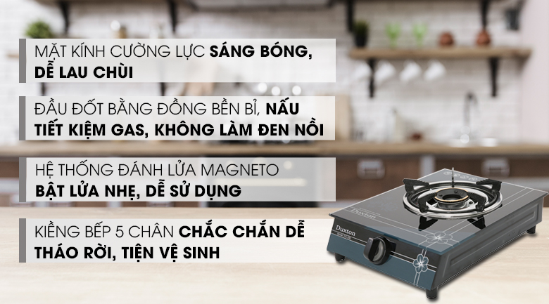 Bếp ga đơn Duxton DG-250