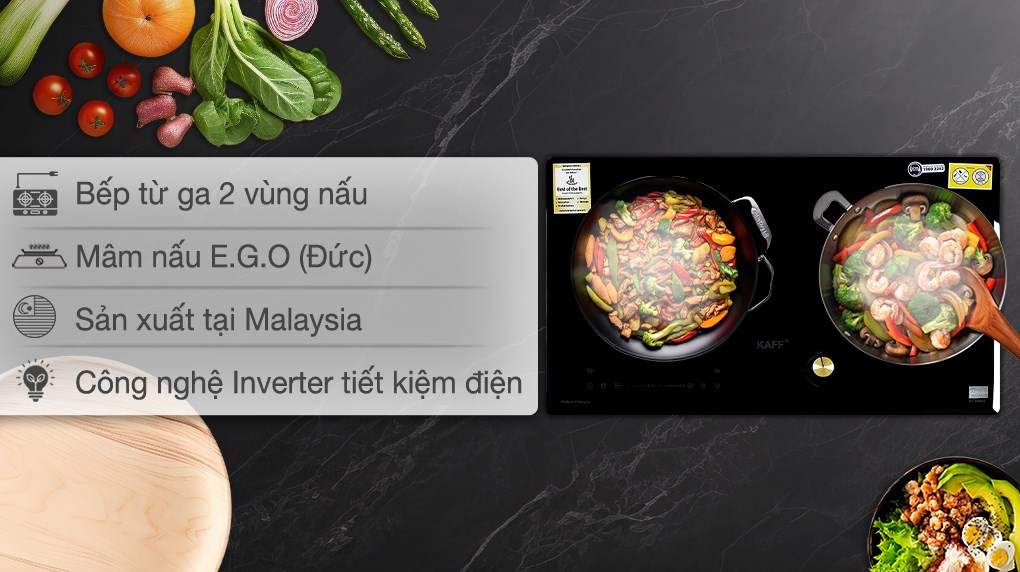 Bếp từ ga âm KAFF KF-088IG Không