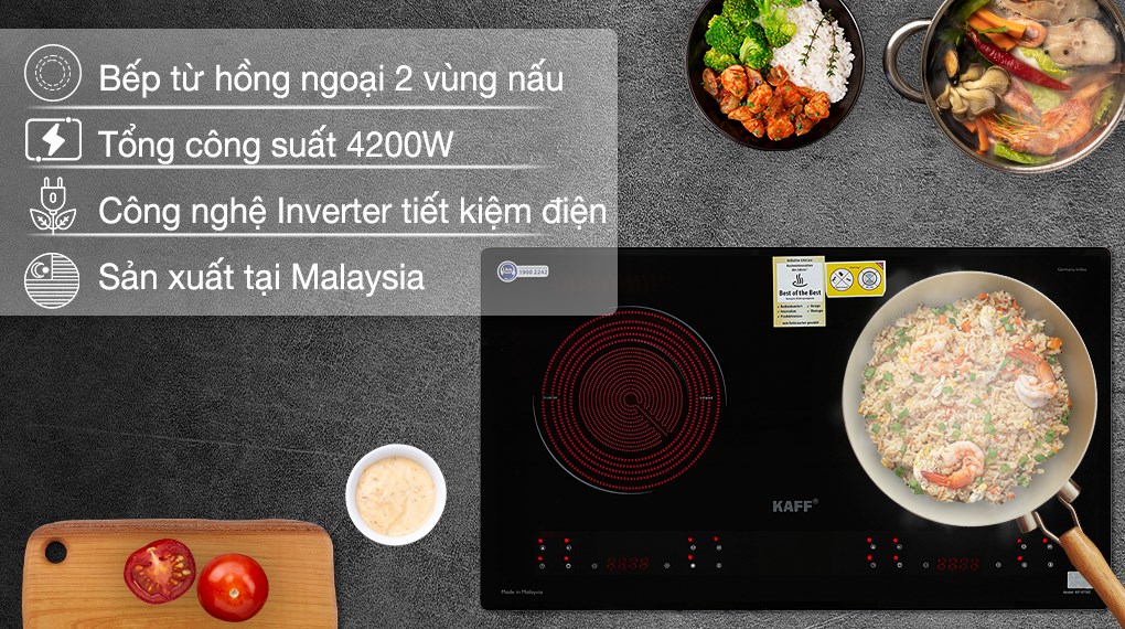 Bếp từ hồng ngoại âm KAFF KF-073IC 4200W