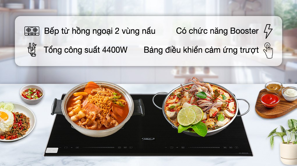 Bếp từ hồng ngoại lắp âm Chef's EH-MIX220