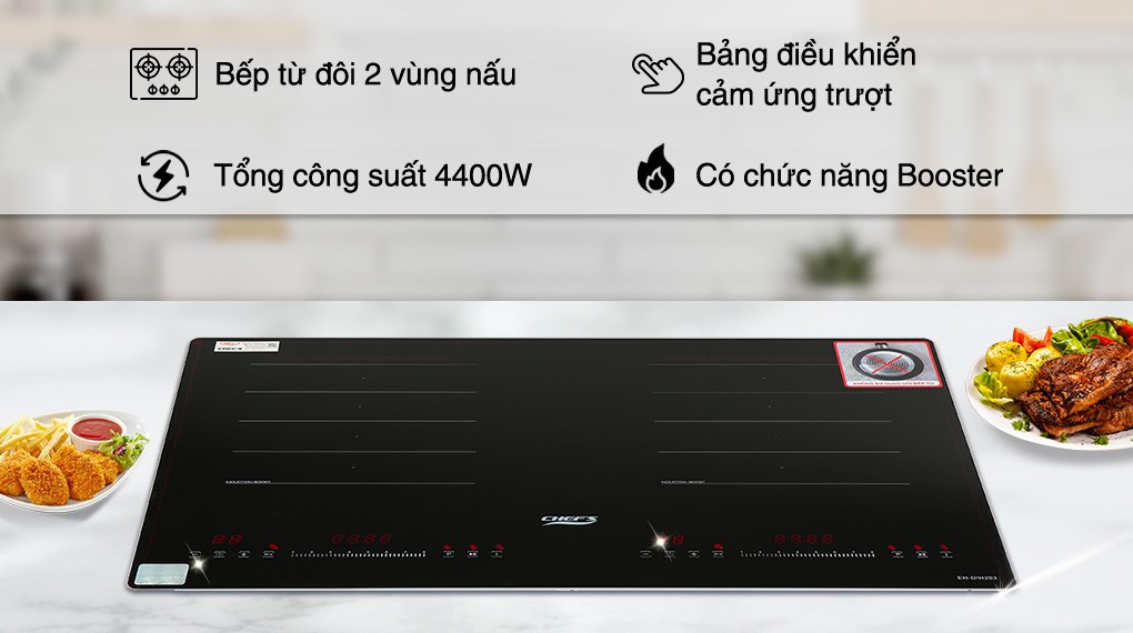 Bếp từ đôi âm Chef's EH - DIH203 4400W