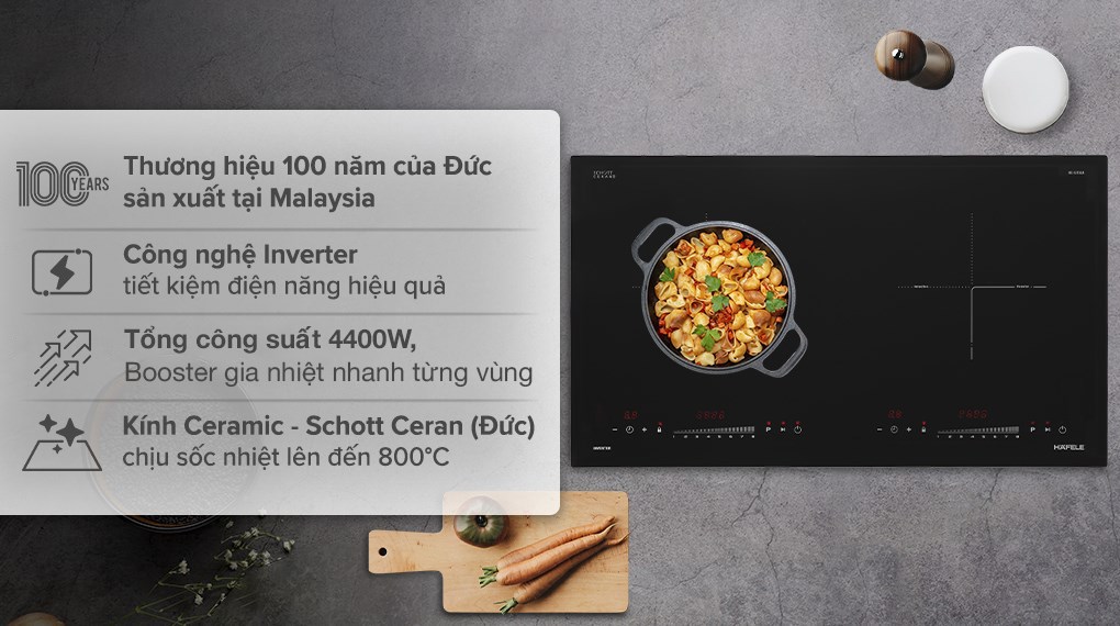 Bếp từ đôi âm Hafele HC-I2732A (536.61.726) 4400W