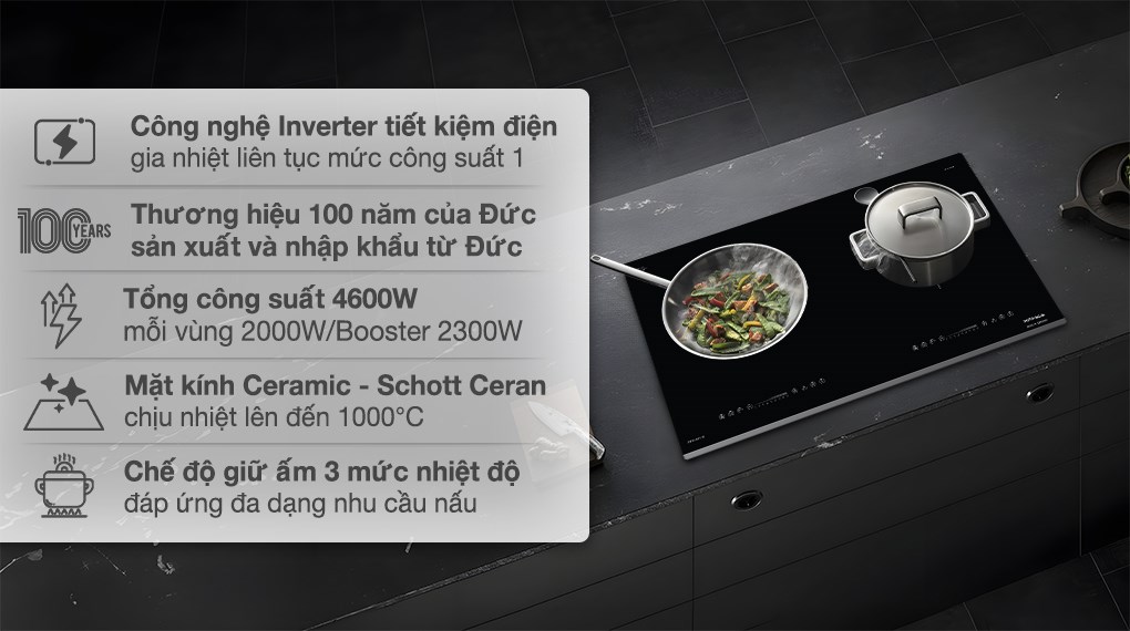 Bếp từ đôi âm Hafele HC-I7325B (533.09.979) 4600W