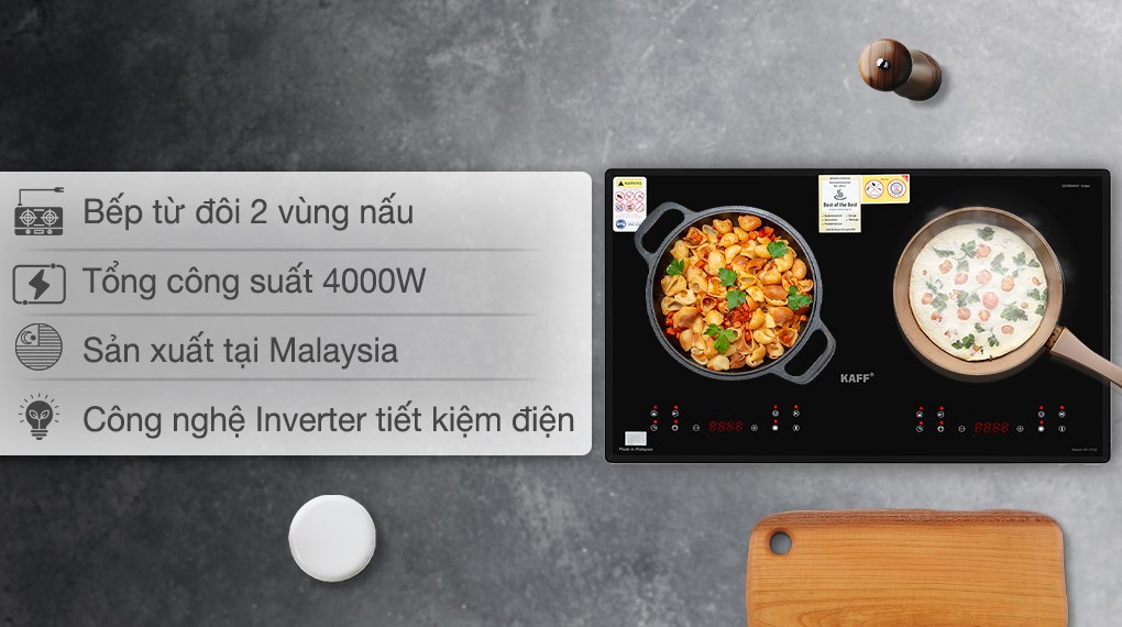 Bếp từ đôi âm KAFF KF-073II 4000W