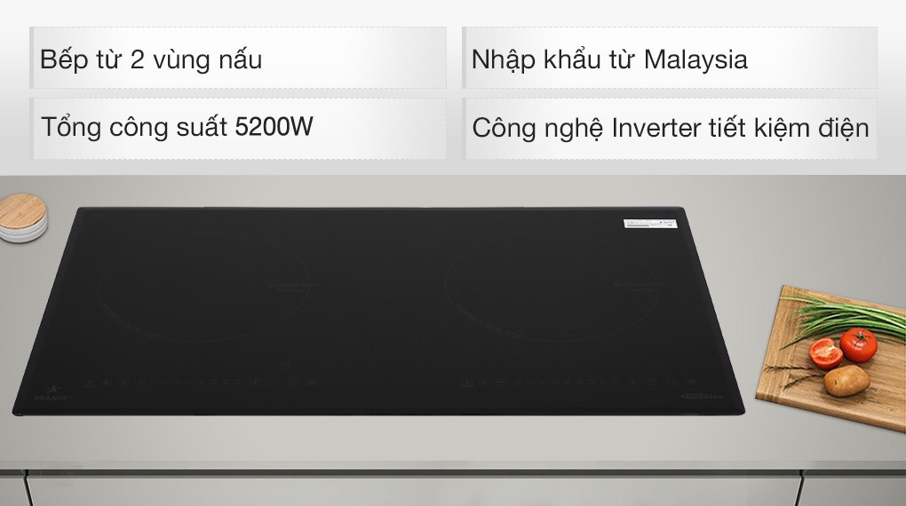 Bếp từ đôi âm Pramie 2205 5200W