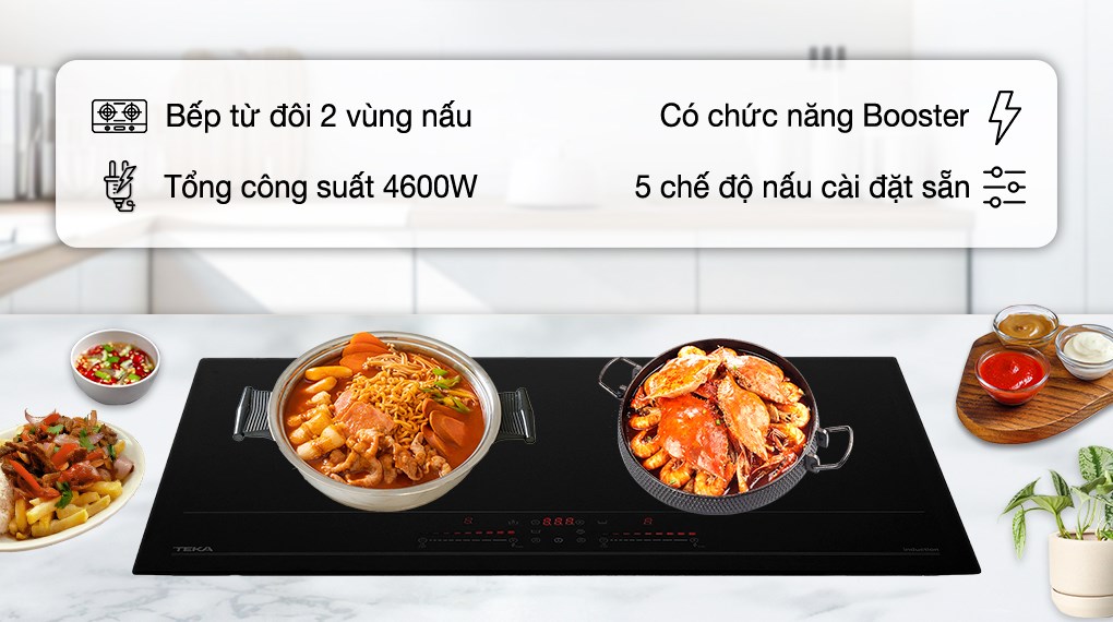 Bếp từ đôi lắp âm Teka IBC 7320 D