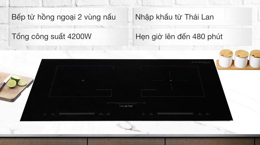 Bếp từ hồng ngoại âm Junger SIS-66 4200W