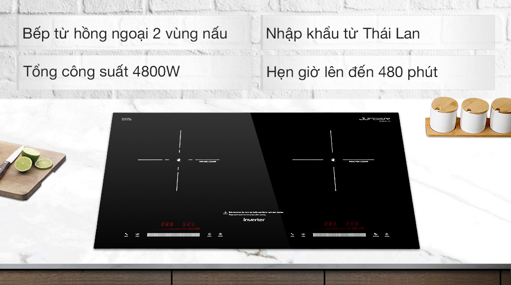 Bếp từ hồng ngoại âm Junger SIS-68 4800W