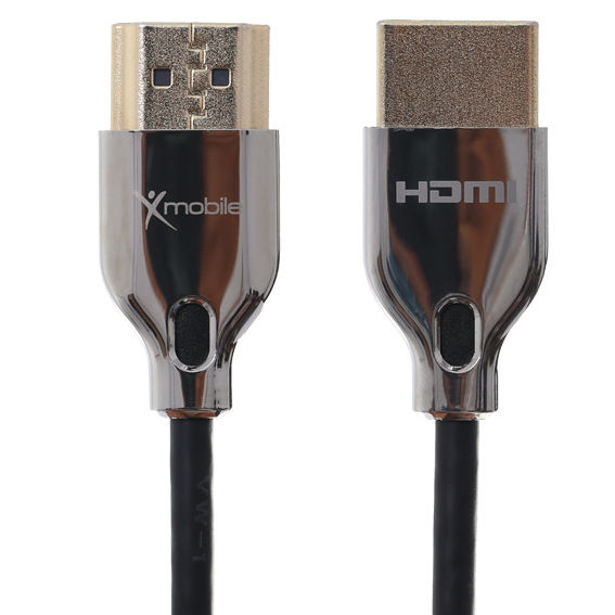 Cáp HDMI 2.0 Slim 2m Xmobile DS139-2TB Đen Bạc