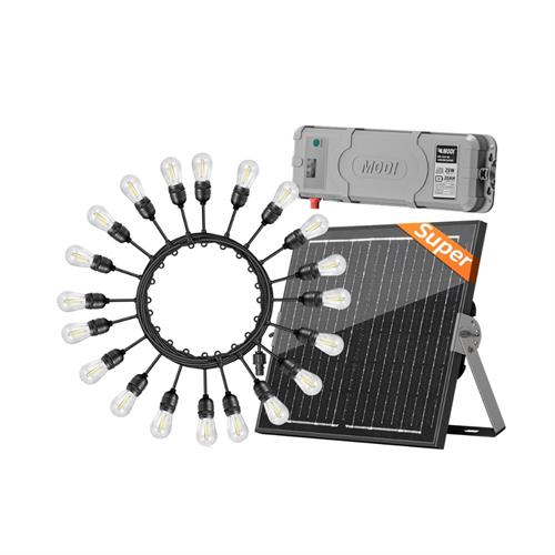 Đèn dây trang trí năng năng lượng mặt trời Modi MD-SLB-10M20B SUPER WW