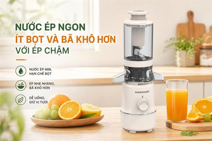 Máy ép chậm Sunhouse SHD5515