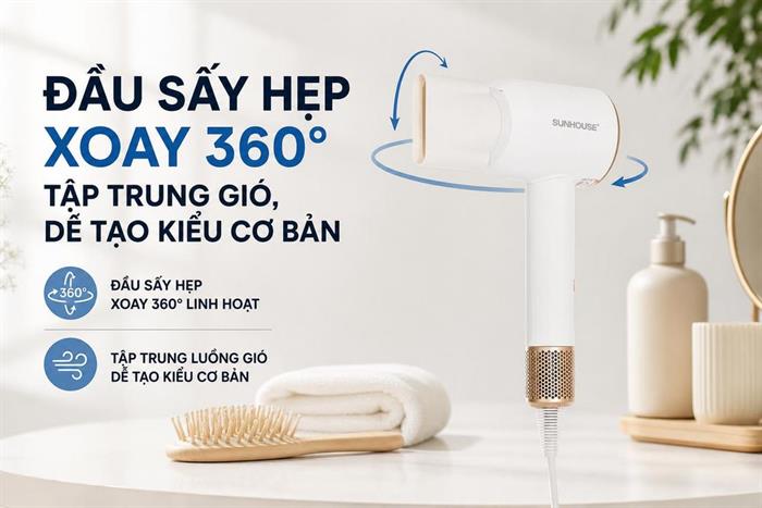 Máy sấy tóc tốc độ cao Sunhouse SHD2320