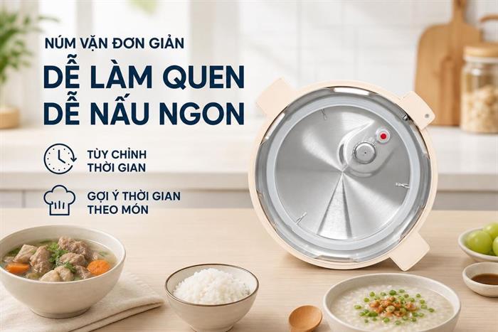 Nồi áp suất điện Sunhouse SHD1520 2.5 lít