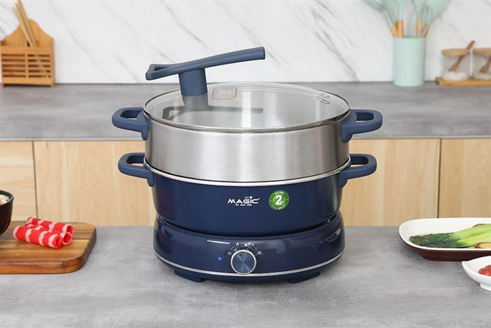 Nồi lẩu hấp đa năng Magic Eco AC-282 6 lít
