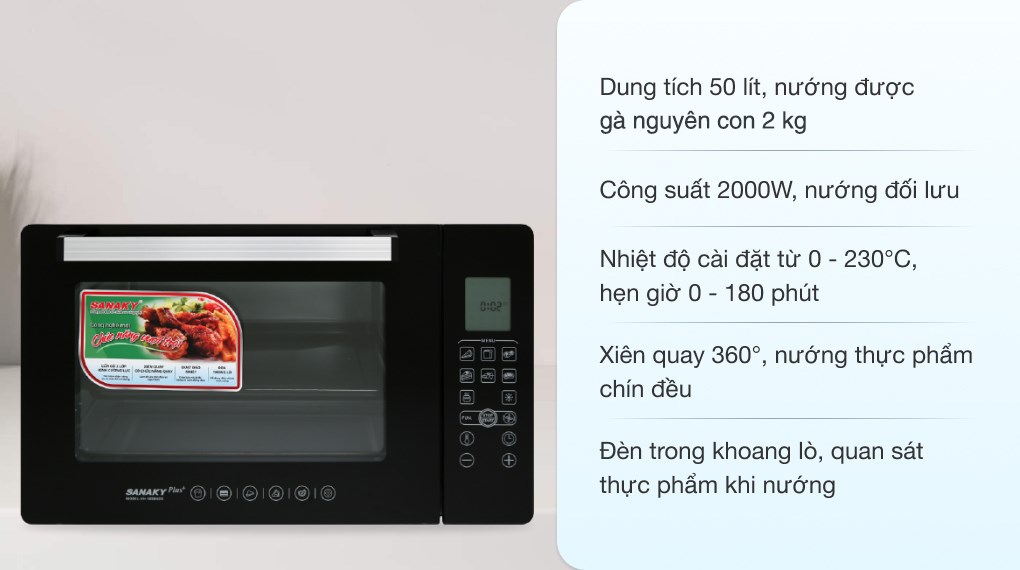 Lò Nướng Sanaky VH 5088N2D 50 lít