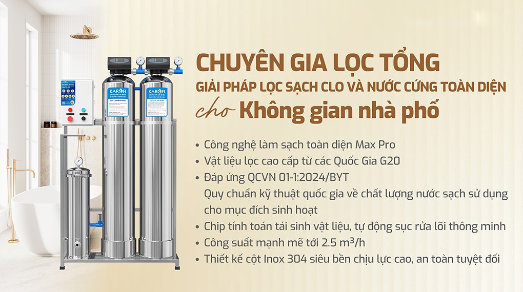 Máy lọc tổng đầu nguồn Karofi KTF-332I