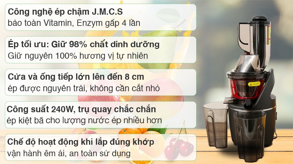Máy ép chậm Kalite KL-550
